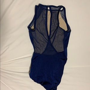 Girls navy dance leotard